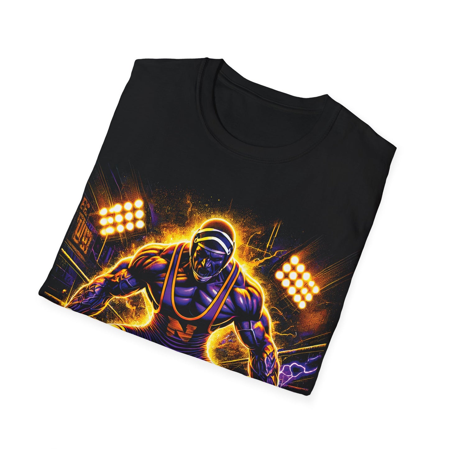 Earned, Never Given Wrestling T-Shirt - Bold and Powerful Champion Design