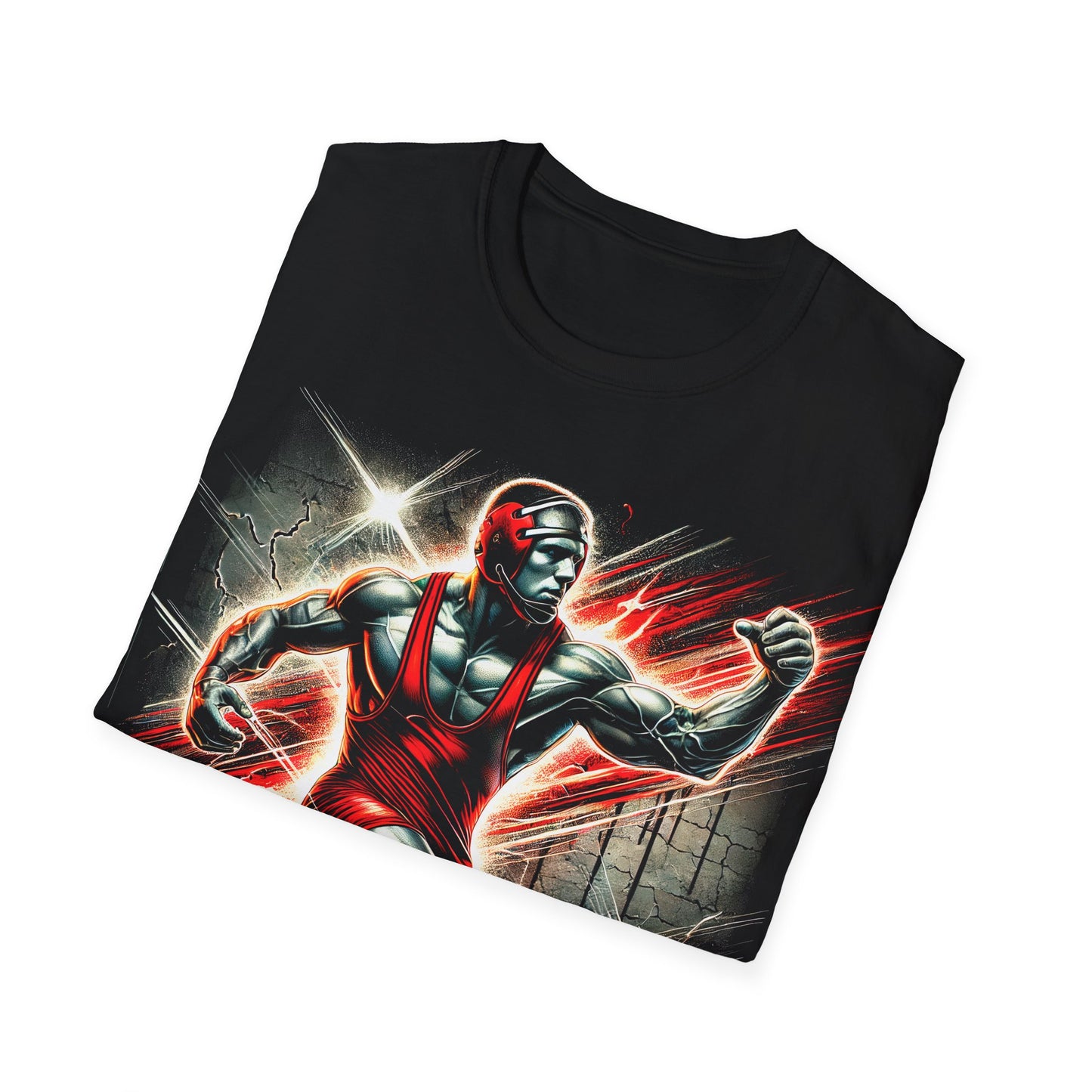 Glory Lives Beyond Comfort Wrestling T-Shirt - Intense Athletic Design for Champions