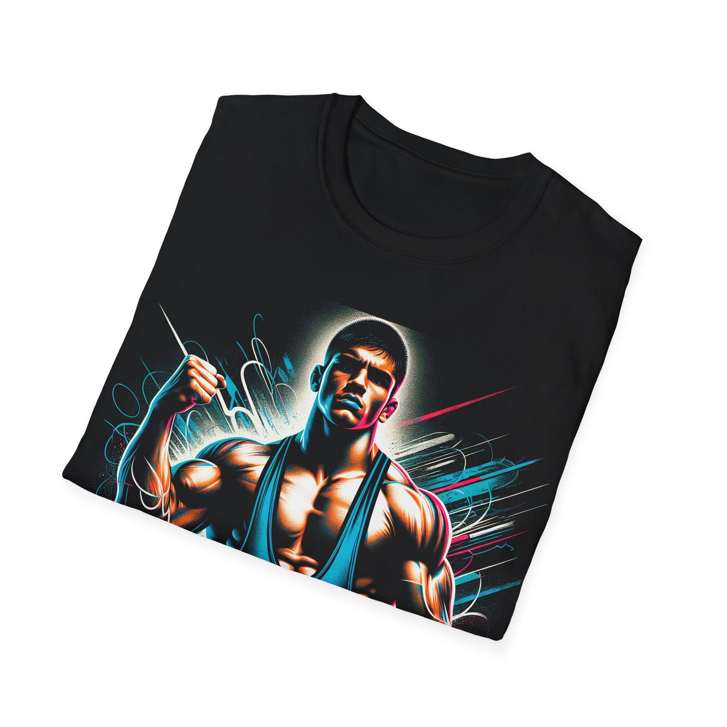 Stronger Every Match Wrestling T-Shirt - Bold and Dynamic Athlete Design