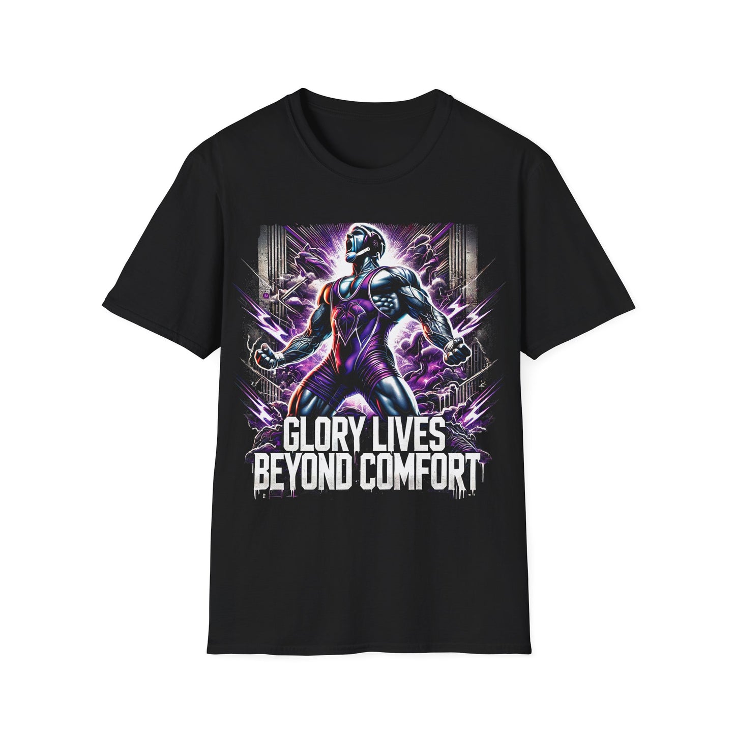 Wrestling T-Shirt - Glory Lives Beyond Comfort