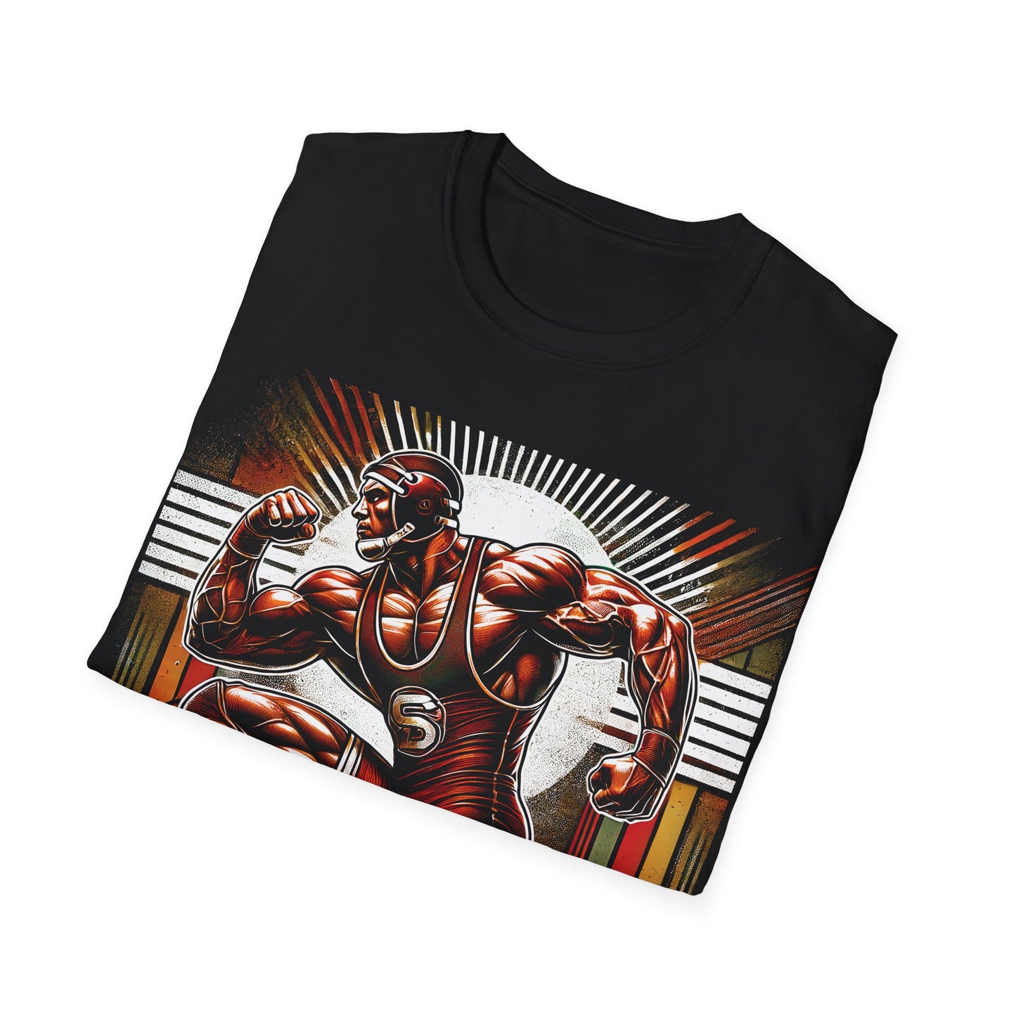 Blood, Sweat, Respect Wrestling T-Shirt - Powerful Athlete Design for Champions