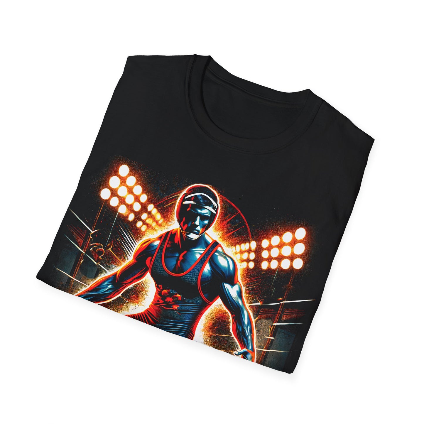 Champions Are Built, Not Born Wrestling T-Shirt - Intense Athlete Design