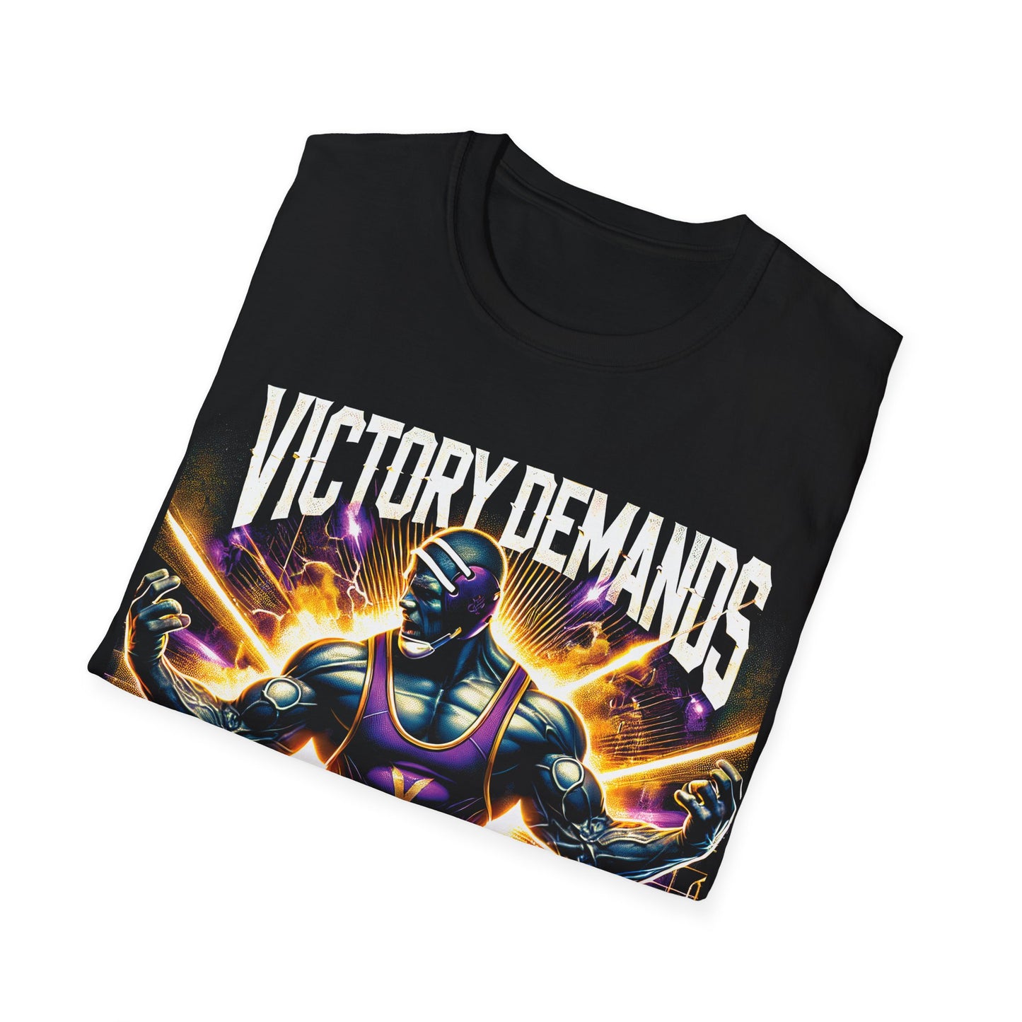 Victory Demands What Comfort Steals Wrestling T-Shirt - Intense Athlete Design