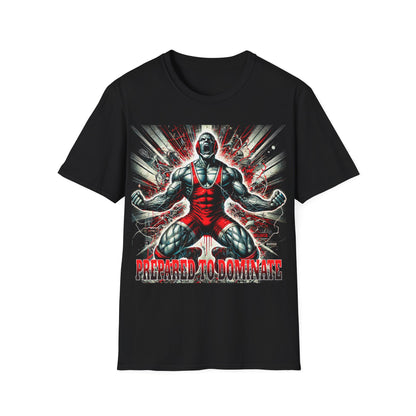 Aggressive Wrestling T-Shirt - Prepared To Dominate