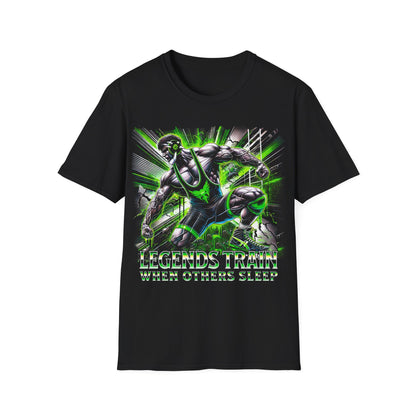 Wrestling T-Shirt Legends Train When Others Sleep Unisex Softstyle Tee