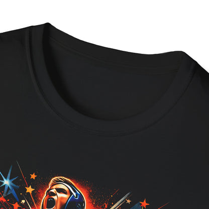 Wrestling T-Shirt: 'Champions are built not born' Design on Black Softstyle Tee