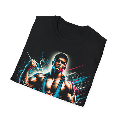 Stronger Every Match Wrestling T-Shirt - Bold and Dynamic Athlete Design