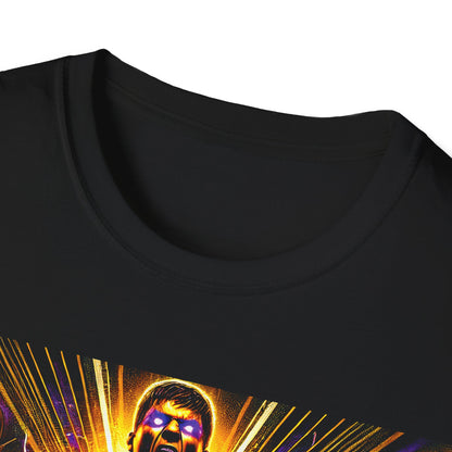 Wrestling T-Shirt with 'Earned Never Given' Design - Gildan Black Softstyle